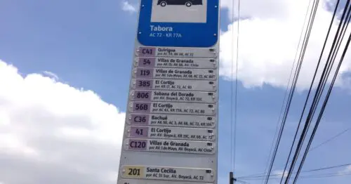 PARADERO SITP BARRIO TABORA  114A04